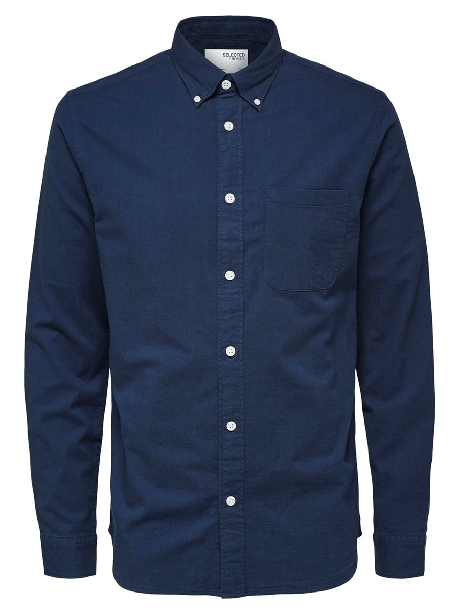 Selected Men Skjorter 16077359_moonlitocean_2XL - Bygholm Menswear